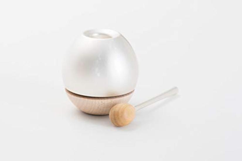 Designer Buddhist Altar Accessories: Cherin Orin [Wood Silver] Good Design Award Winning Buddhist Altar Accessories