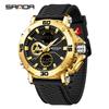 SANDA Luxury Men's  Watch Military Sports Waterproof Night Light Stopwatch LED Electronic Digital Men's Watch