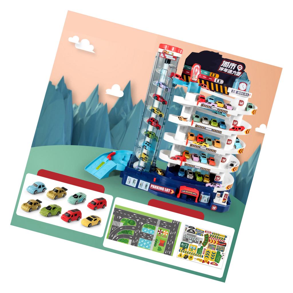 Игрушка для автомобильных рельсов Гибкая гравитационная горка Приключение Подарок на день рождения Игрушка для электромобиля