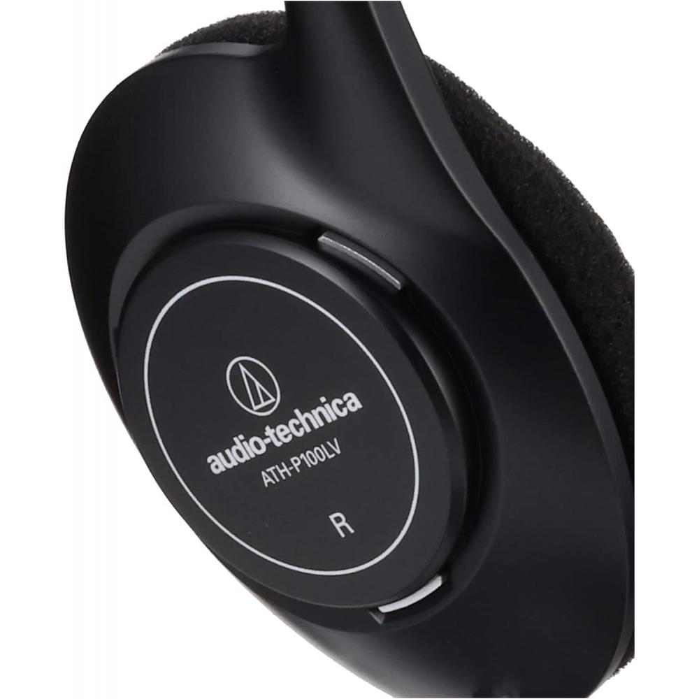 Audio Technica Ath P100lv Проводные 5,0 м Открытые наушники открытого типа для телевизора, черные 5,0 м