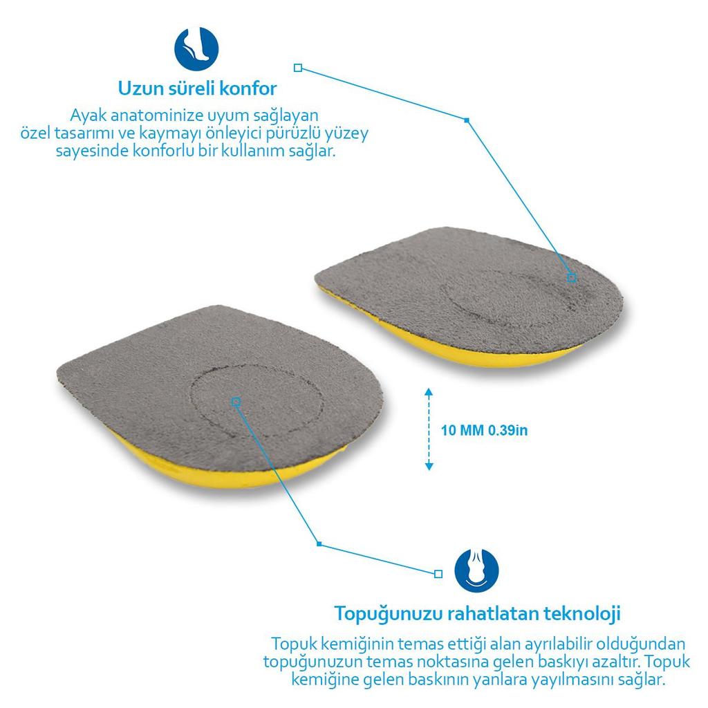black deer Пяточная шпора (Эпин Хел) Антрацитовые стельки для пяточной шпоры