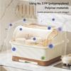 Dish Drying Rack Plastic Bowl Dish Chopstick Storage Box with Lid for Kitchen Utensils Kitchen Plate Cup Tray Cutlery Drainer