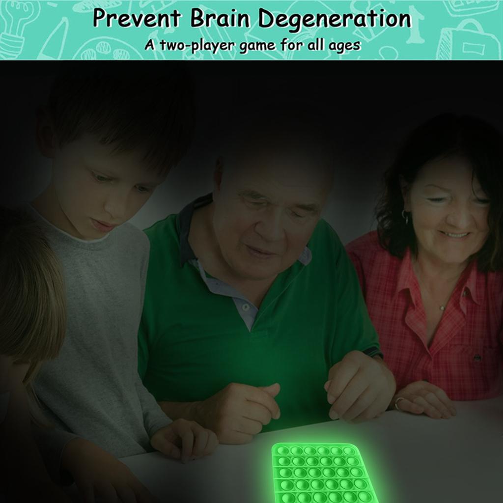 Светящаяся в темноте сенсорная светящаяся игрушка для снятия стресса Push Bubble