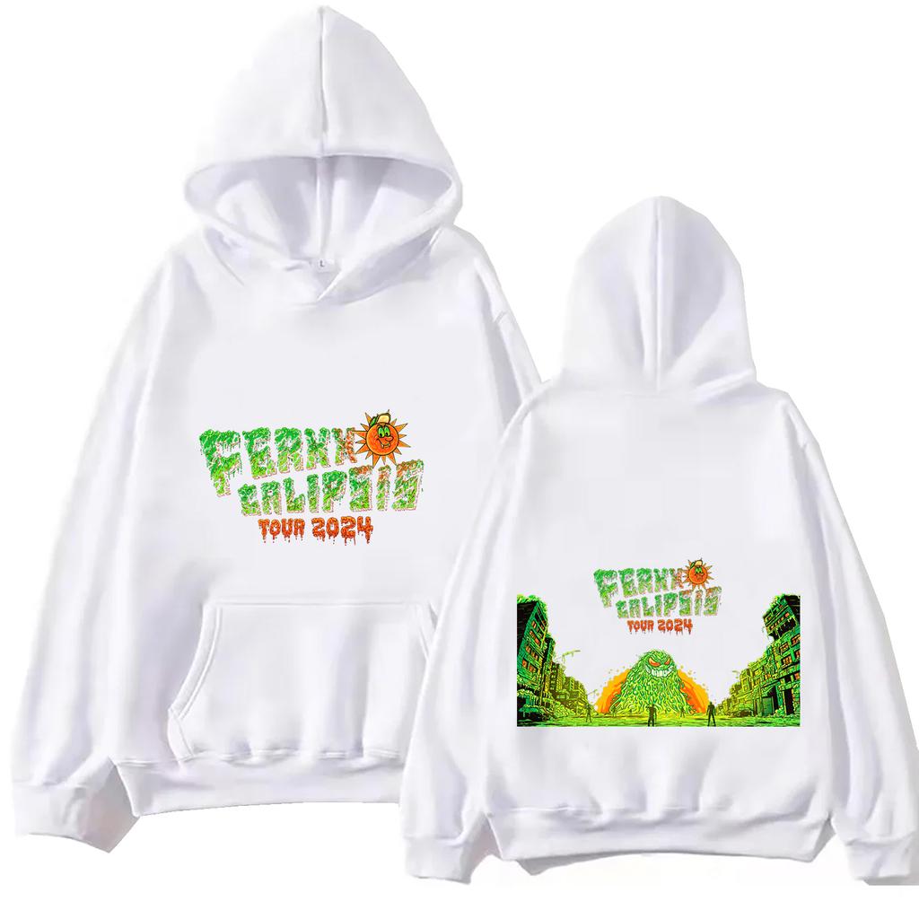 Feid Ferxxo Calipsis Tour Hoodie Tops Long Sleeve Regular Sweatshirt Music Fans Gift Spring Summer Casual