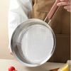 Wooden Handle Mesh Skimmer Spoon Multipurpose Stainless Steel Colander  For Kitchen Cooking