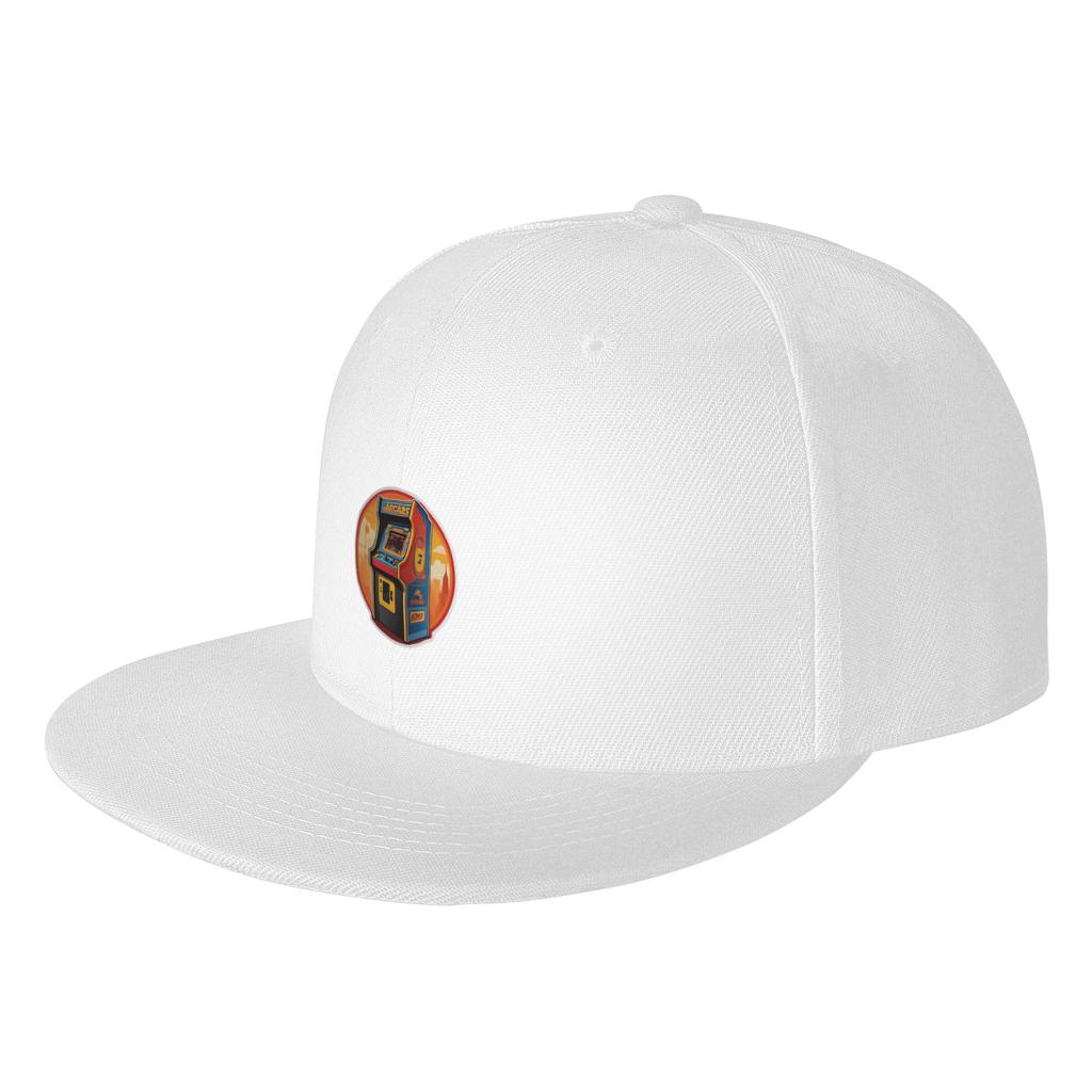 Fashion Arcade Game Retro Sticker Flat Brim Sun Hat  Sports And Fitness Hats