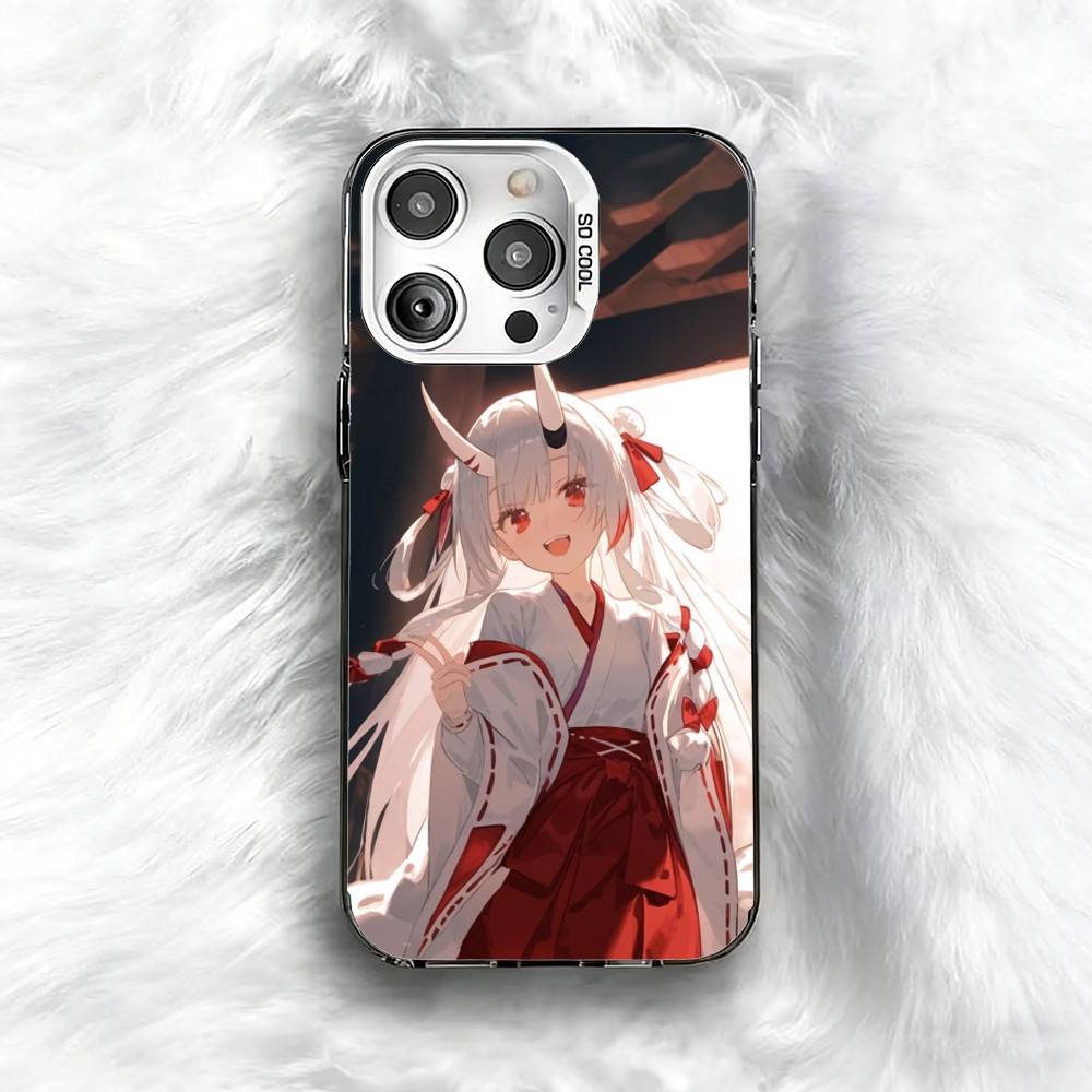 Virtual Nakiri Ayame Holo Phone Case For iPhone 16 17 15 14 12 13 Pro Max Black Color Shockproof Cover