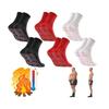 Health Socks - Unspecified - Self-heating - Acupressure - Tourmaline - Red