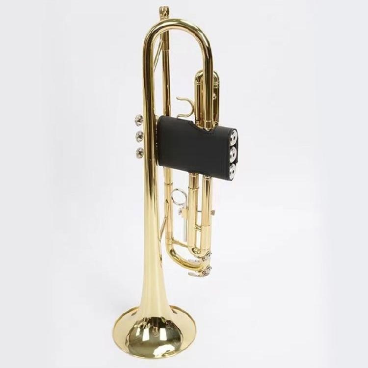 Trumpet Valves Sleeve Elegant PU Leather Simple Use Trumpet Accessory Trumpet Guard Suitable for Students and Teachers