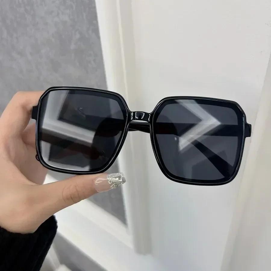 Модные Солнцезащитные Очки Женские Мужские Квадратные Пластиковые Винтажные Стильные Оверсайз Женские Солнцезащитные Очки Ретро Отпуск