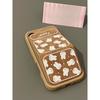 Ретро кожаный коричневый милый кролик Miffy подходит для iPhone15promax чехол для мобильного телефона Apple 16 магнитная присоска