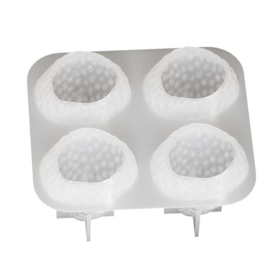 3D Strawberry Candle Silicone Mold DIY Handmade Aromatherapy Soaps Candles Mold Easy Release Non-Stick Surface Mold