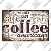 Decor Coffee Vintage Tin Sign Metal Sign Decorative Plaque Retro Plate Cafe Kitchen Living Room Coffee Bar Decoration