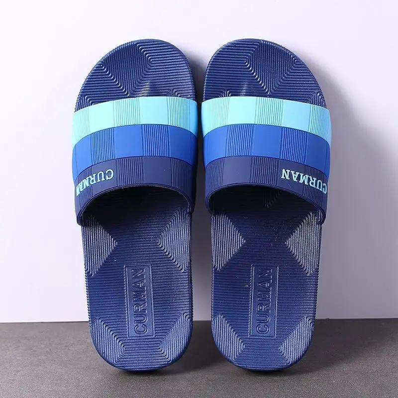Fashion Slides Summer Indoor Slip-resistant House Male Slipper Walk Around Home Trend 2024 Comfortable Fun With Korean Style Men's Shoe