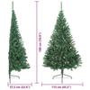 Artificial Pre lit Christmas Tree Green 180 cm PVC