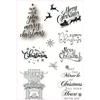 Merry Christmas Transparent Silicone Clear Stamps Seal for DIY Scrapbooking Album Paper Card Decorative Sheets Greeting Letter Word