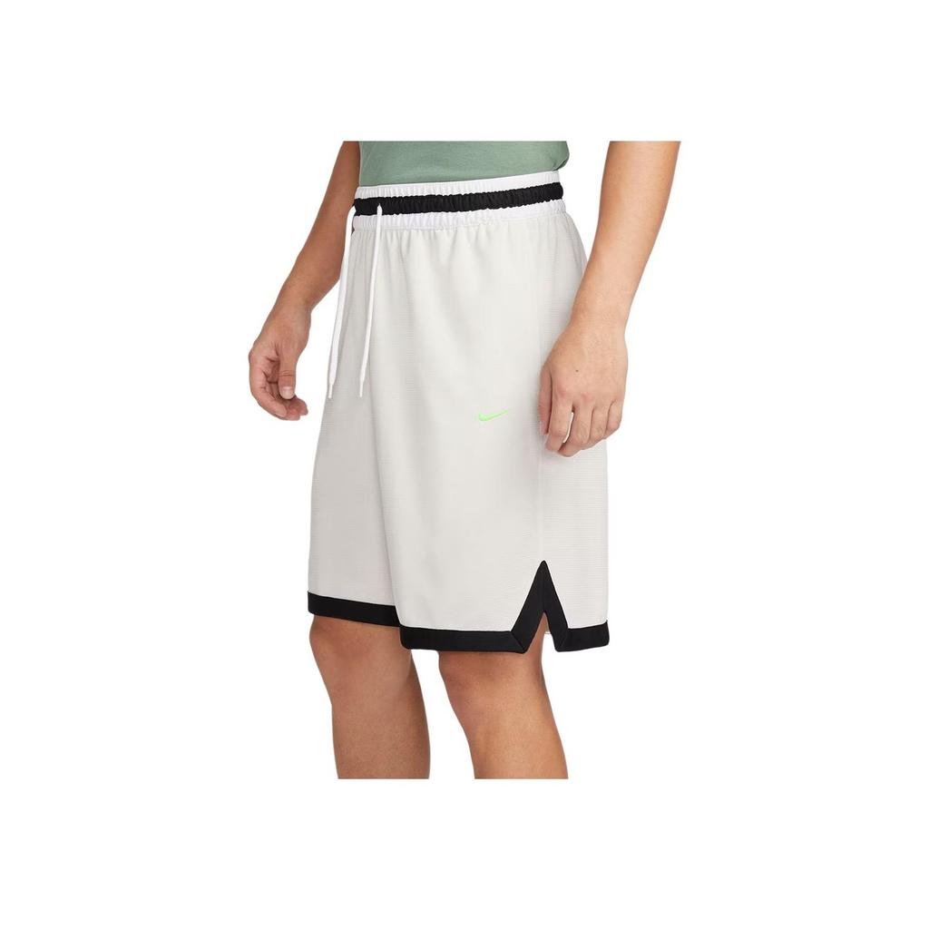 Nike Mid Rise Lace Up Color Block Straight Leg Casual Shorts Men Shorts White DH7161-030