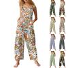Womens Casual Overalls Jumpsuits Adjustable Straps Sleeveless Bohemian Comfy Rompers With Pocket