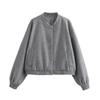 2024 Autumn/Winter Women's Casual Long-Sleeve Soft Bomber Jacket