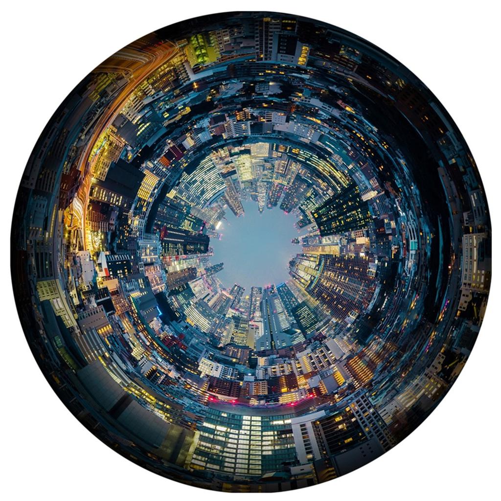 1000 шт./набор красочных радужных земных и лунных круглых геометрических фотопазлов для взрослых и детей, обучающих игрушек-пазлов из бумаги