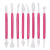 8-piece Set of Clay Sculpture Tools Clay Clay Colored Clay Soft Clay Ceramic Art Plastic Cake Baking and Embossing Scraper