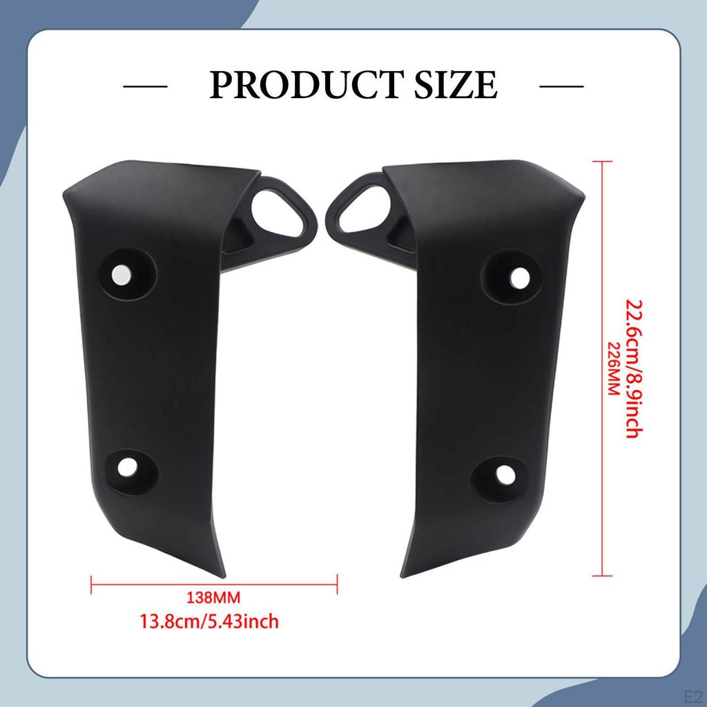 2 Pieces Radiator Side Covers Grille Guard Motorcycle Accessories for