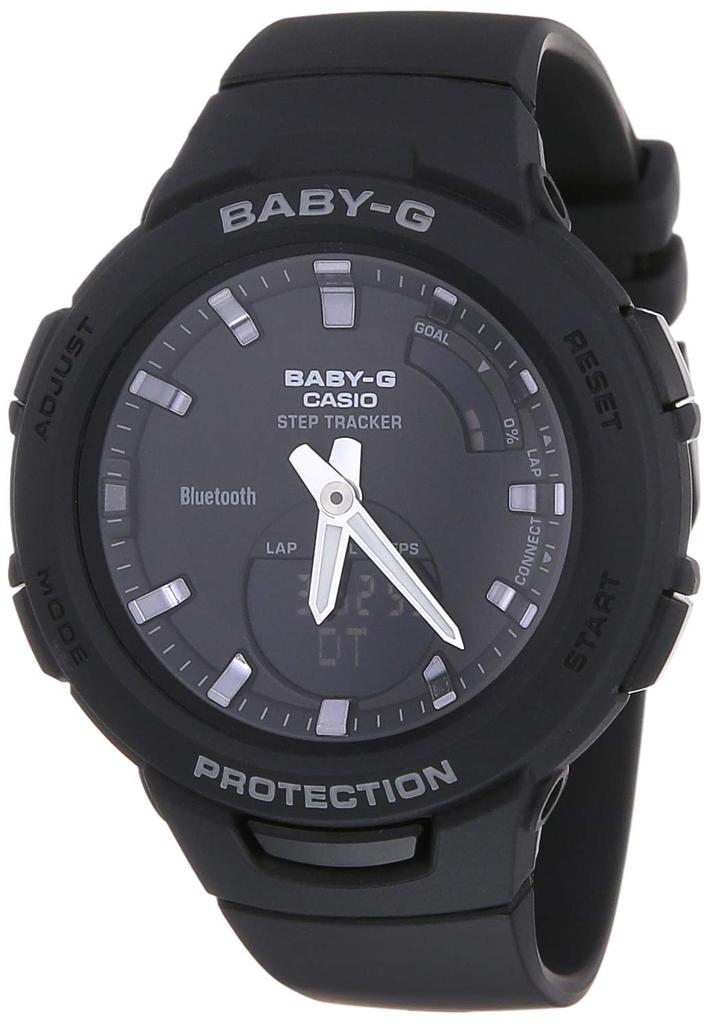 Casio BSA-B100-1A Baby-G Черные Женские Аналогово-Цифровые Повседневные Кварцевые Часы