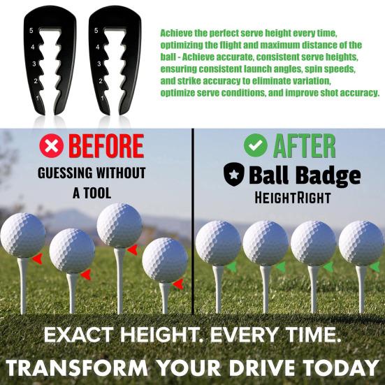 1/2 шт. Регулируемая высота клюшки для гольфа Инструменты Компактный дизайн Портативный простой в использовании точный клюшка