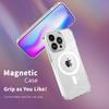 Magnetic Case for iPhone 13 Pro Max,PC+TPU Transparent Phone Cover Compatible with MagSafe