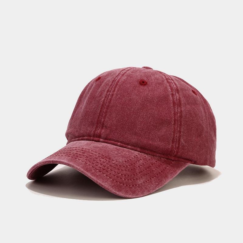 Ins Washed Retro Minimalist Baseball Cap Men's Women's Outdoor Universal Cap Duckbill Cap Trendy Minimalist Hat