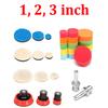 29Pcs/Set 1/2/3 Inch Drill Buffing Buffer Pad Polishing Pad Mix Size Kit + M14 B