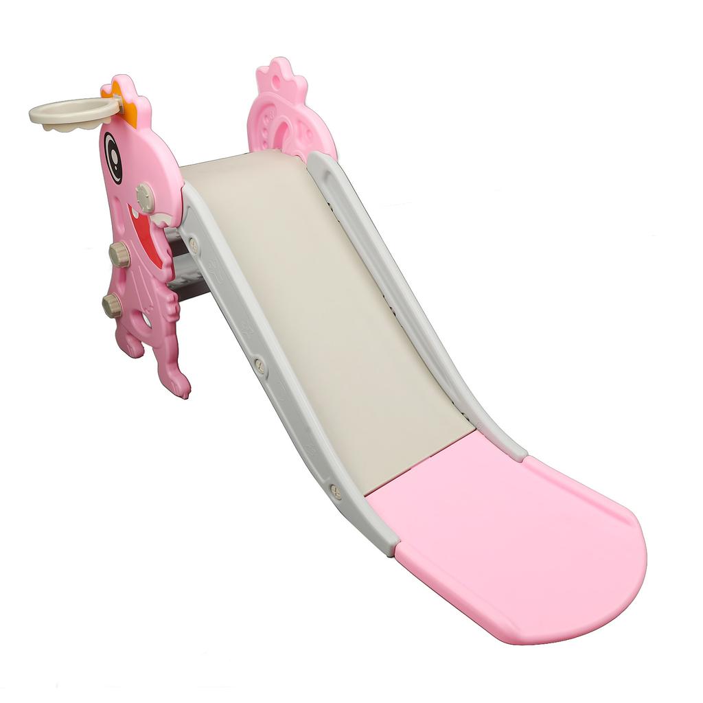 Toddler Indoor Slide for Age 1 To 8 Years Old Dinosaur Shape Non Slip Stairs Kids Slide with