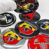 ESA4   4pcs 3D 56mm Car Wheel Center Sticker Hub Cap Decal Emblem For Fiat Abarth 500 Ducato Panda Talento Linea Idea Spider Cronos