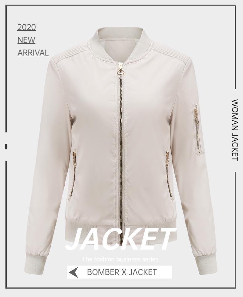New European & American Fashion Women's Casual Thin Cotton Jacket - Autumn/Winter