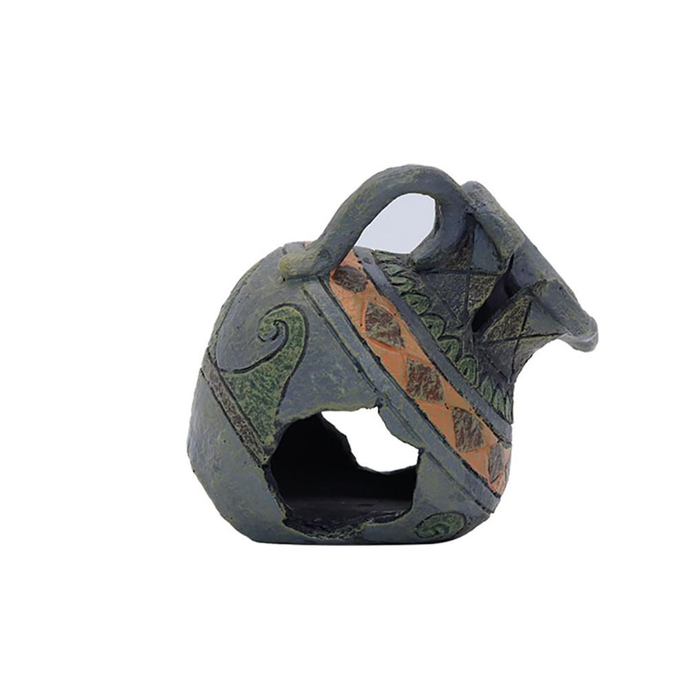 Resin Clay Pot Ornament Hideout Caves Spacious Hiding Place Aquarium Fish Tank Decorative Accessories
