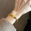 Natural Hainan Green Qi Agarwood Bracelet DIY Women's High-Quality Wenwan Wristband