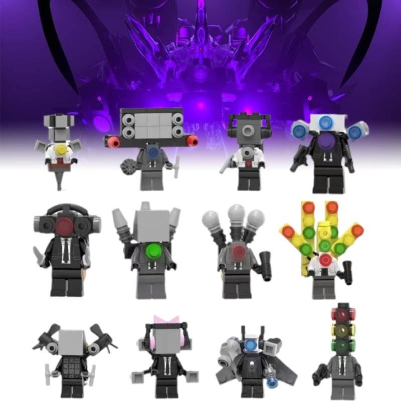 Skibidi 6pcs Toilet Character Assembling Building Blocks Toys Gift Children