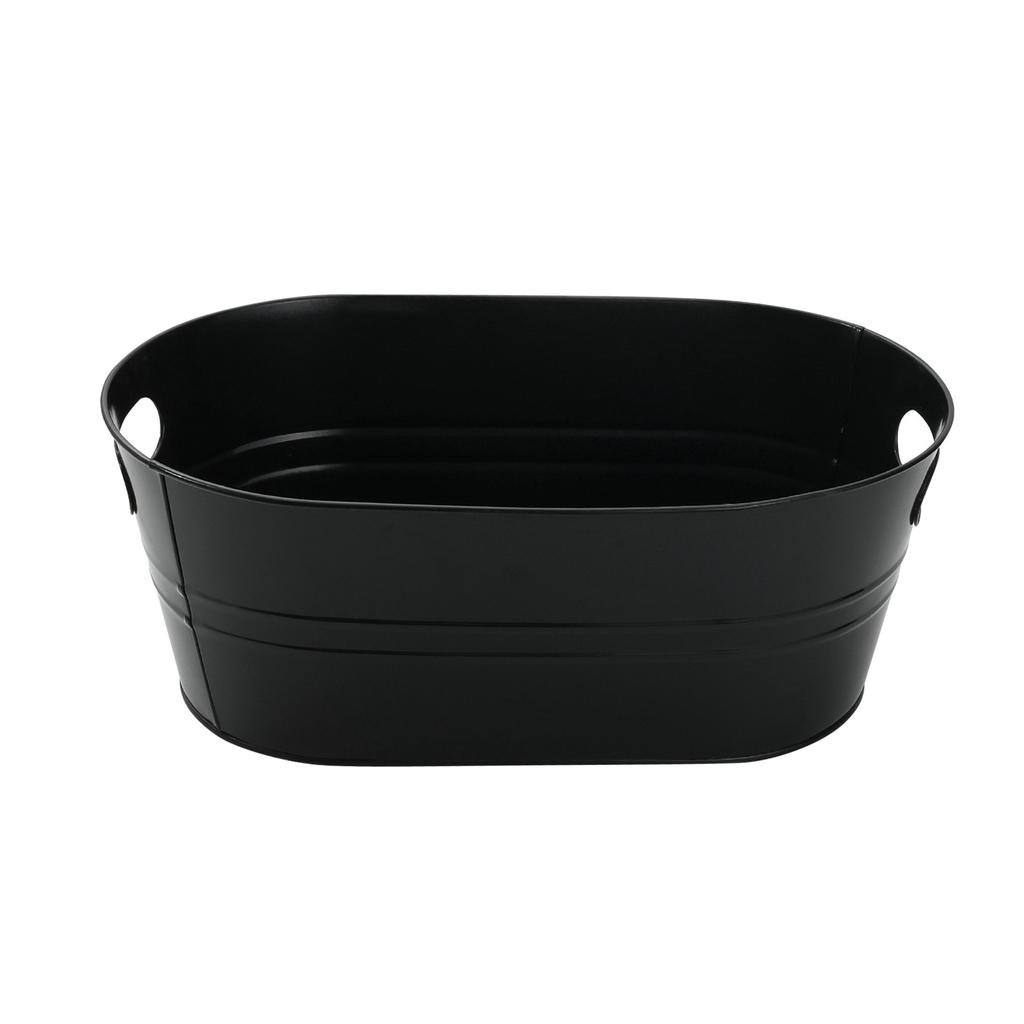 Ведра для льда из оцинкованного металла, 4 галлона, большие ведра для льда для вечеринок, ведра для вина, напитков с ручкой для переноски для домашнего охлаждения пива