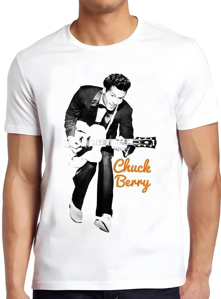Chuck Berry Rock Legend White T-Shirt