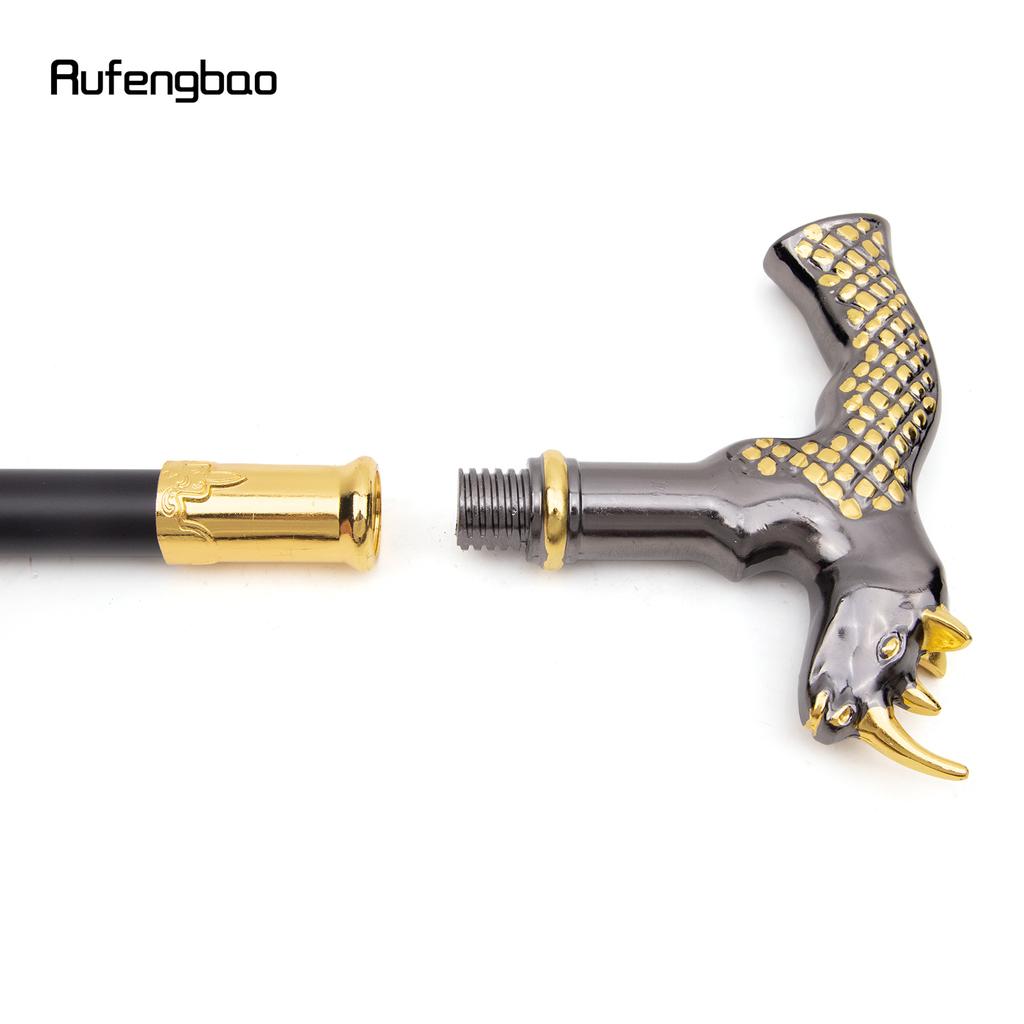 Золотисто-черная голова носорога, модная трость, декоративная трость, косплей, винтажная вечеринка, модная трость, посох 91 см