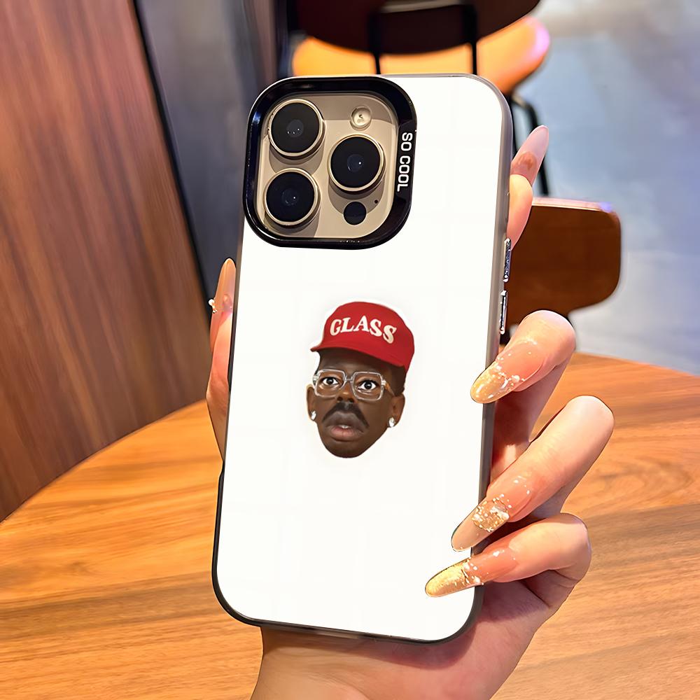 Чехол для телефона T-Tylers The Creator для iPhone17 Air 16 15 14 Plus 13 12 11 Pro 7 8 XS Max XR Серебристый Черный Бампер