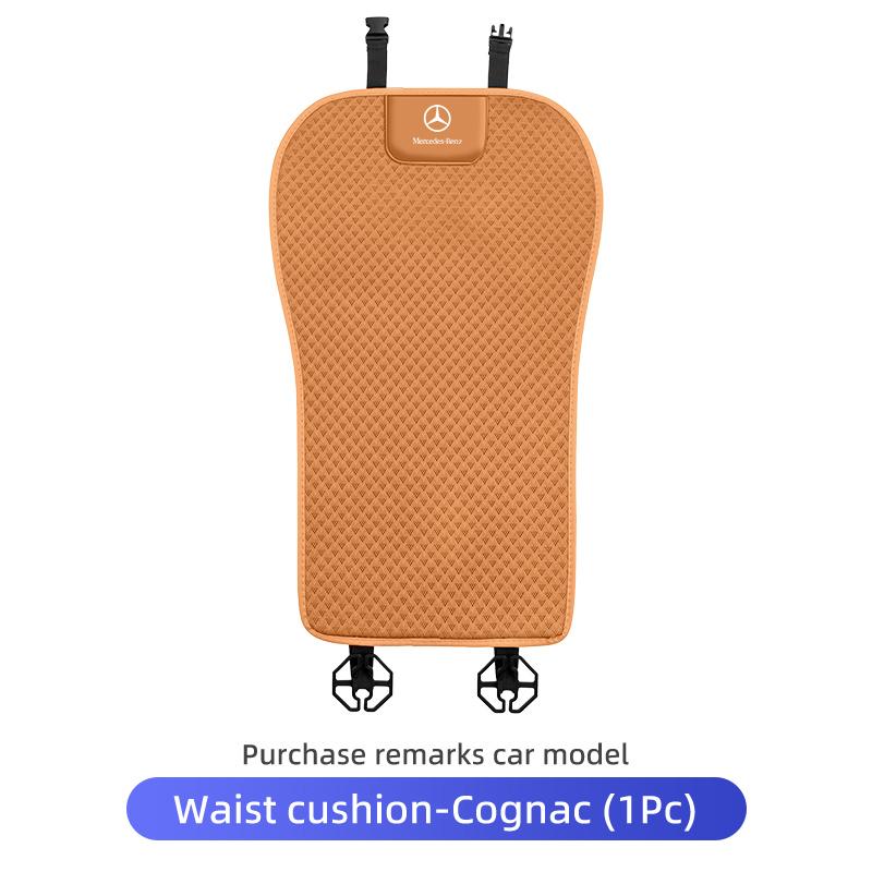 CSF1 Ice Silk Car Rear Front Seat Backrest Cushion Non-Slip Pad For Benz W211 W124 W176 W177 C180 C200 C260 C300 GLC CLE CLA