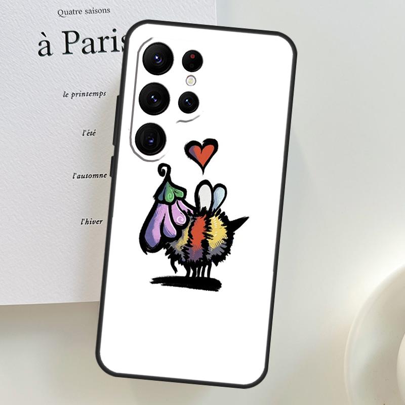 Чехол Пчела для Samsung Galaxy S26 Ultra S25 S24 S22 S21 S23 Ultra Plus S10 S20 S25 FE Чехол для телефона