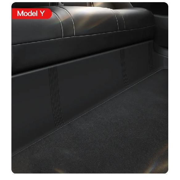 Protective Pad For Tesla Model 3 Y Under Rear Seat Anti Kick Guard Cover TPE Full Surround Cushion Protector Car Interior Modely