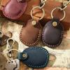 Car Keychain for Airtags Protective Case Retro High Quality PU Leather Keychain for Apple Anti-lost Tracker Locator Device