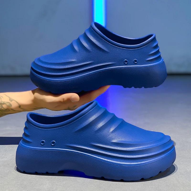 Fashion Chef Shoes Anti Slip and Oil Proof Work Shoes Lazy Slippers Casual Trendy Slipper One Step Fashion Garden Shoes For Beach Summer