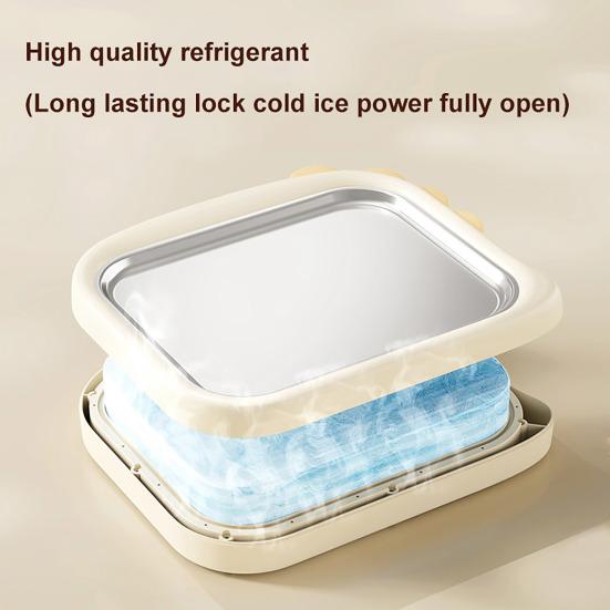 Kids Ice Cream Maker Stainless Steel Freezing Yogurt & Sorbet Machine with 2 Scrapers No-Electricity DIY Homemade Rolled Ice Cream Kit for Family Fun