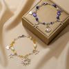 Punk Style Star Moon Sun Cat Pendant Bracelet For Couples And Friends