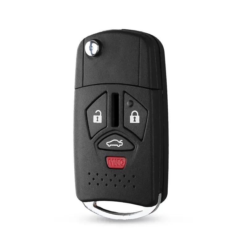 KEYYOU Modified Remote Flip Key Shell Fob Fit For Mitsubishi Galant Eclipse Lancer 3/4 Buttons Folding Case Keyless MIT11R Blade