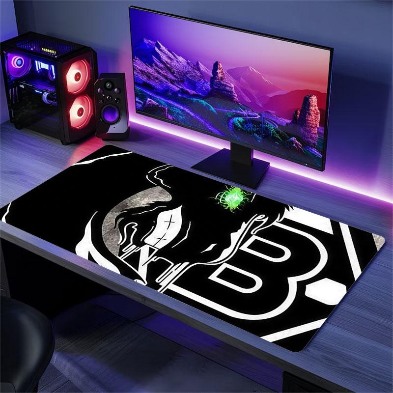 Borussia Monchengladbach Mouse Pad, Large Gaming Desk Mat, Non-slip XXL Mousepad for Laptop & Tablet, Mini PC Playmat with Stitched Edges